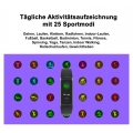 FitPro 2 (Flieder) in 5 Farben erhältlich - Multifunktion Fitnesstracker Smartband 25 Sportmodi Gesundheit