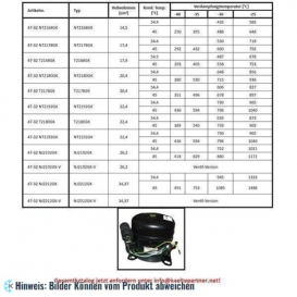 More about Kompressor Aspera Embraco NT2178GK, LBP - R404A, R507, R452A, 220-240V, 50Hz