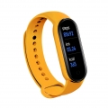 M6 Smart Armband Uhr Fitness Tracker Herzfrequenz Blutdruckmessgerät für Sport Gelb