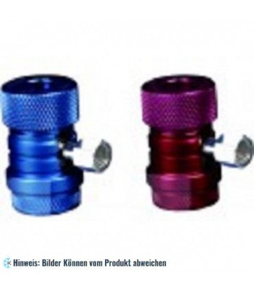 KFZ-Schnellkuppler Satz für R134a KFZ Klimaanlagen HD + ND absperrbar, Anschluss M14x1.5