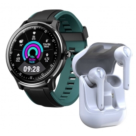 More about LOOKit ENJ-GR- 45mm Sport Smart Watch GPS Fitness Tracker Uhr Aktivtracker + Tin-G9  In Ear Kopfhörer Fitnessuhr, 3D Dynamics HD