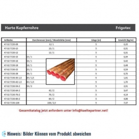 More about Kupferrohr hart CU 108 x 2,5 mm 5 m, EN 12735-1 Preis pro Meter