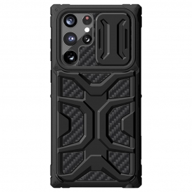More about Mecha Heavy Duty Phone Case Lens Slide Cover Für Samsung Galaxy S22 Ultra Schwarz