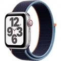 Apple Watch SE (40mm) GPS+4G mit Sport Loop silber/dunkelmarine Retina-Display