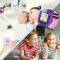 Kinder 4G Smartwatch mit GPS One-Key SOS Call Anti-Lost für 4-12 Jahre Elektronisches Lernspielzeug für Kinder Lila