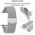 Edelstahl Armband, Ersatzarmband Kompatibel mit Watch 38-40mm/ 42-44mm , Smartwatch Ersatzarmbänder mit Magnet Kompatibel mit Wa