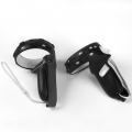 Griff-Abdeckung mit Handschlaufe für Oculus Quest 2 VR aus weichem Silikon (Schwarz )