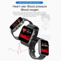 Hochwertige Smart Watch Männer Frauen Smartband Körpertemperatur Blutdruck Blutsauerstoffmonitor Armband Fitness Tracker Armband