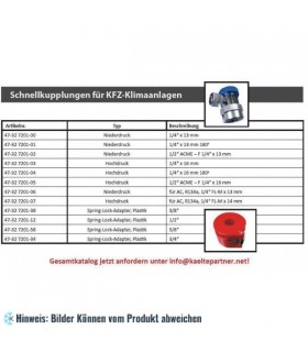 More about Serviceadapter Schnellkupplung für A/C Hochdruck, Außengewinde 1/4" SAE x 16 mm