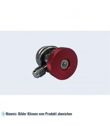 Serviceadapter Schnellkupplung für A/C Hochdruck, Außengewinde 1/4" SAE x 16 mm