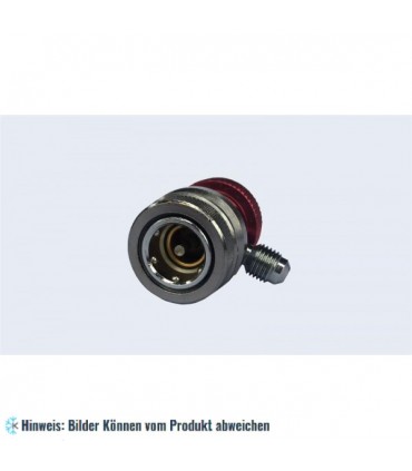 Serviceadapter Schnellkupplung für A/C Hochdruck, Außengewinde 1/4" SAE x 16 mm