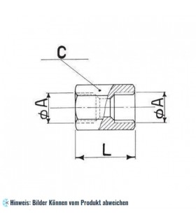 Verbinder Anschluss 3/8"SAE WIGAM U4-6