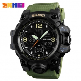More about SKMEI 1155B Quarz Digital Elektronische Herrenuhr Mode Laessig Outdoor Sports Maennlich Armbanduhr Dual Time Datum Woche Chrono 