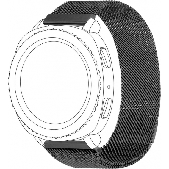 topp - Armband Samsung/Garmin/Huawei Watch, Mesh, grey