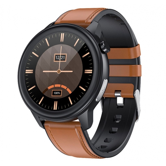 FE10-Br  Smart Watch Sport Active Tracker (4,3 cm) Multisport App, EKG, Herzfrequenz, Blutdruck, Sauerstoff, Temperatur, Schlaf,