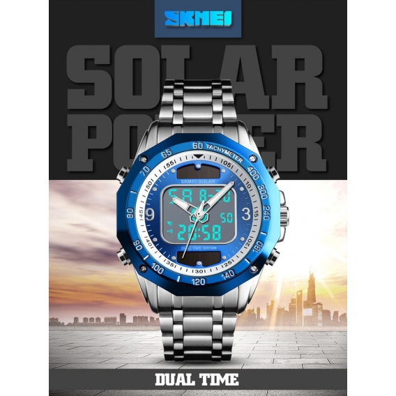 SKMEI 1493 Quarz Digital Elektronische Herrenuhr Mode Laessig Outdoor Sports Maennliche Armbanduhr Dual Time Datum Woche Stoppuh