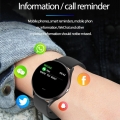 Smartwatch 1,3 zoll Silber Frauen Metall wasserdicht ip67 Blutdruckmessung multi sport modi smart watch band
