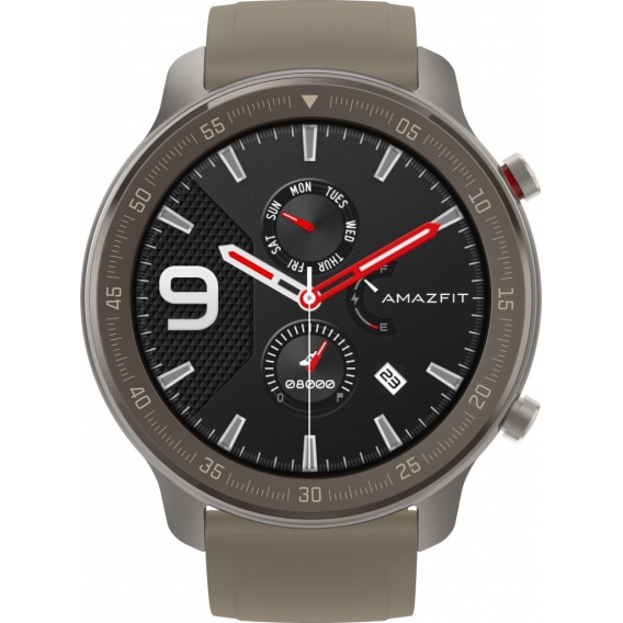 Amazfit GTR 47MM Smartwatch Titanium, fluororubber strap "wie neu"