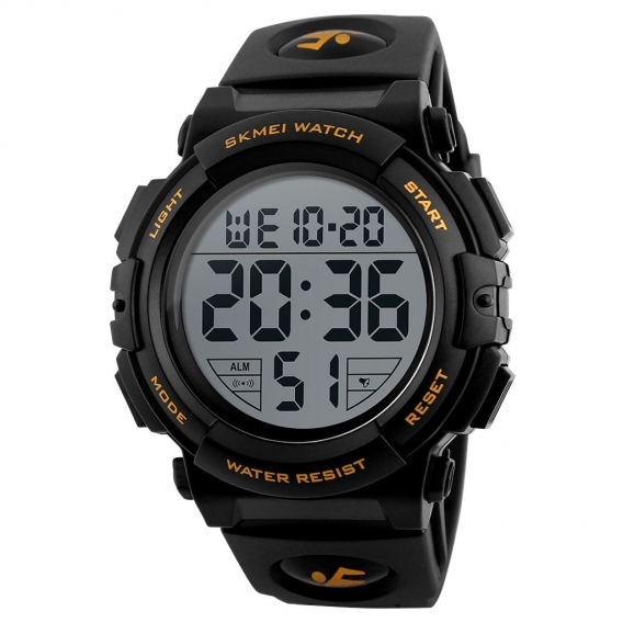 SKMEI Man Watch Armbanduhr Fashion Watch Multifunktions wasserdichte Outdoor Sports Luminous Watch 1258 Gold