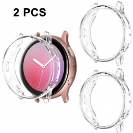 More about 2 Stück Kompatibel mit Galaxy Watch Active2 Gehäuse 40 mm, 2 Packungen Soft TPU Stoßstange Full Around Displayschutzfolie für Sa