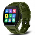 Linuode 2021 Luxus-Militärsport Herren Smartwatch Herren Vollbild-Touch Blutdruck Pulsmesser Bluetooth-Anruf Smartwatch