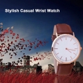 Stilvolle minimalistische Maenner Frauen Kleid Armbanduhr Unisex Analog Quarzuhr Elegante Gentleman Damen Casual Uhr