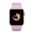 Apple watch series 3 GPS, 38 mm, Aluminium Gehäuse mit sport armband sand rosa
