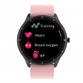 Smart Watch Fitness-Tracker mit Pulsmesser Blutdruck Blutsauerstoff-Benachrichtigungen Nachrichten Tracking Fitness-Uhr fuer Dam