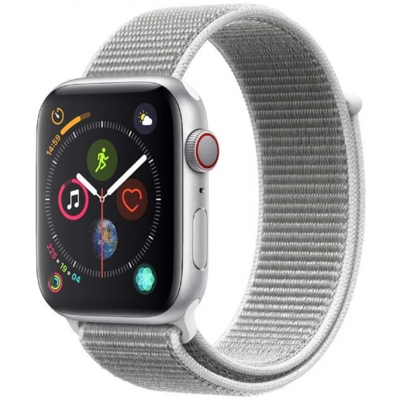 Apple A1977 Watch Series 4 GPS 40mm Loop Silver - Sportband White