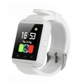 U8 Bluetooth Anruf Schlaf Monitor Höhenmesser Schrittzähler Smart Watch für Android iOS Weiß