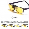 Klim OTG Getönte Clip-On-Brille gegen blaues Bildschirmlicht für Brillengestelle