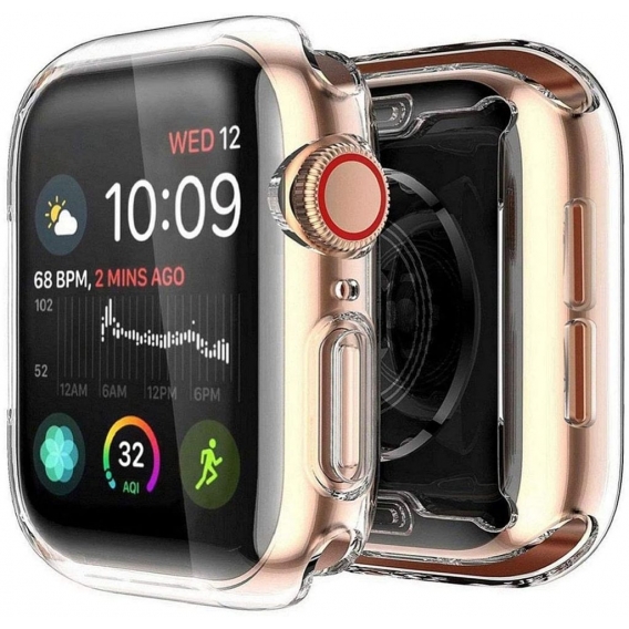 [2-Pack] Apple Watch Series 6/ SE/Series 5 / Series 4 40mm Schutzhülle, iwatch case Weiche Ultradünne TPU iwatch Displayschutz A