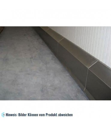 Polyesterbetonsockelleiste H=20cm inox - L=1m