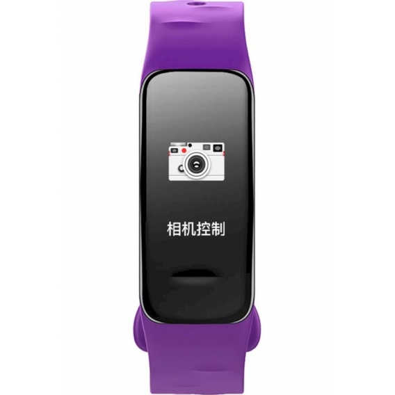 Smartband Fitness-Tracker Schlafmonitor Herzfrequenz Schrittzähler, Farbe:lila