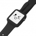 Hasenohren weiche Silikon Schutzhülle für Apple Watch 1/2/3 38mm schwarz Farbe schwarz