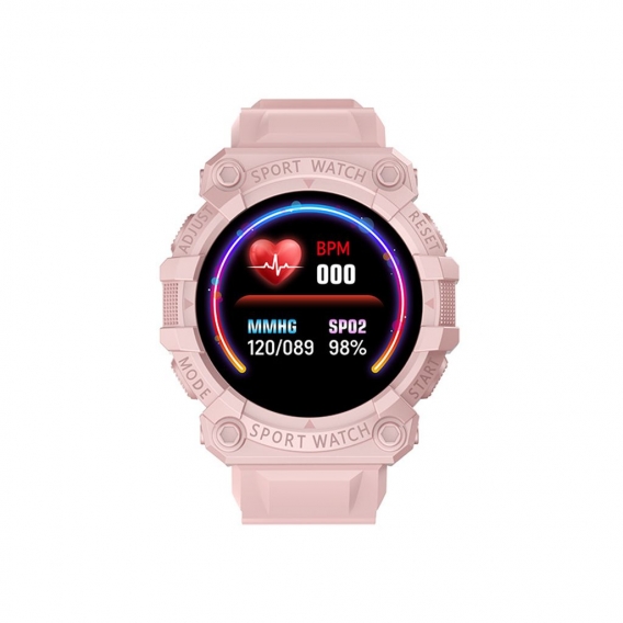 FD68S Smart Watch Sport Smartwatch mit Herzfrequenz Blutdruckmessgerät Uhr Rosa