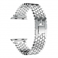 Edelstahlarmband "Dubai" für Apple Watch 42/44/45mm - Silber
