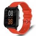 TPFNet Smartwatch mit Silikon Armband - individuell einstellbares Display - EKG Smartwatch Armbanduhr mit Körpertemperatur Erken