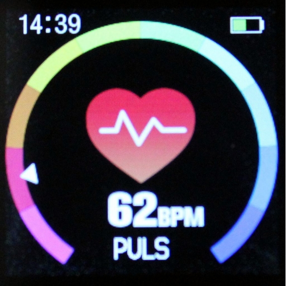 Fitnesstracker mit Blutdruck Puls Sauerstoff Schritte Smartwatch Metallband Silber - Atlanta 9711/19