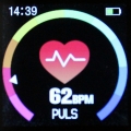 Fitnesstracker mit Blutdruck Puls Sauerstoff Schritte Smartwatch Metallband Silber - Atlanta 9711/19