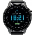 Smartwatch und Sportuhr HT-L8 mit Funktionen zur Herzüberwachung, wasserdicht in Schwarz