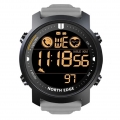 North Edge Sportuhr, Smartwatch mit Armband und Herzfrequenzmesser - Grau