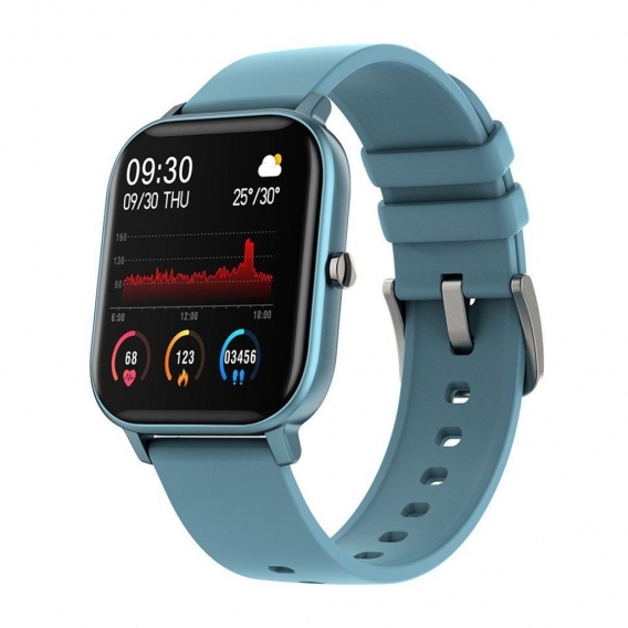P8 Smartwatch Herzfrequenz-Blutdruckmessung Blau