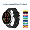 M30 Smartwatches Herzfrequenz Blutdruck Sauerstoff Fitness Tracker Smart Watch Wasserdicht Sport Smart Band, Silber schwarz