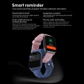 1,69 Zoll Smart Watch Fitness Tracker Temperaturmonitor IP67 Wasserdichte Sportuhr mit 24 Sportmodi Kalorienzaehler Echtzeit-Her