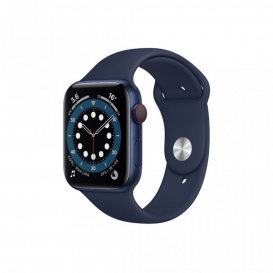 More about Apple Watch Series 6 GPS + Cellular, 44 mm blaues Aluminiumgehäuse mit intensiv blauem Sportband