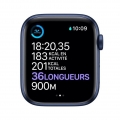 Apple Watch Series 6 GPS + Cellular, 44 mm blaues Aluminiumgehäuse mit intensiv blauem Sportband