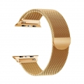 Austauschbares Edelstahl-Armband Milanese Magnetic Buckle Armband Kompatibel mit  Watch 2/3/4/5/6 / se 38 / 40mm Gold