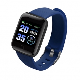 More about 1,3-Zoll-Touchscreen Smart Armband Sportuhr Wasserdicht Sport Fitness Tracker Blutdruck Herzfrequenzmesser Blau
