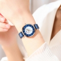 CURREN Damen Quarzuhr Klassische Damenmode Armbanduhr 3ATM Wasserdicht mit Edelstahlband fuer den taeglichen Gebrauch
